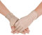 JISEN Men Sunscreen Fingerless Cotton Gloves UV Protection Driving Polyester Mittens A-Khaki