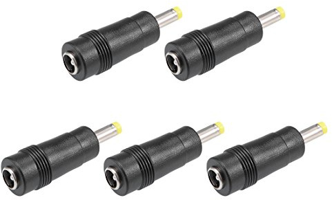 sourcing map 5pcs DC Adapter 5.5x2.1mm Buchse auf 4.0x1.7mm Stecker | Universal Netzteil Adapter für Ventilatoren Router Schreibtischlampen Laptop Überwachungskamera, 12x39mm (B*H)