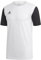 adidas Herren Estro 19 Jsy Fußball t shirt, Weiß, 18-23 EU