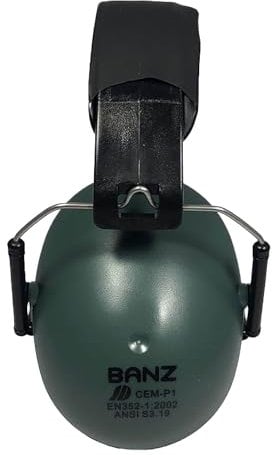 Banz Kids Ear Defenders - 25dB Noise Cancelling Headphones for Children Ages 2 Years & Up - Sound Blocking Protection Earmuffs. CE & UKCA Dual Marked