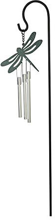 NATURE'S MELODY - Ornament Klangspiel Gartenstecker LIBELLE, ca. 18 Zoll /ca. 45 cm