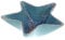 ceramic Starfish Bowl/Dish - Blue Glaze - Distressed/Weathered Look - for Pot Pourri, Shells, Bathroom Ornament/Decor - 20 cm