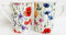 Wildflowers Meadow Mugs Set of 2 Fine Bone China Multi Colour Floral Cups Hand Decorated UK