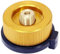 Connecteur pour réchaud de camping - Adaptateur de bouteille de gaz de type fendu - Convertisseur pour bidon de butane vers cartouche de gaz à vis (doré, 1 pièce)