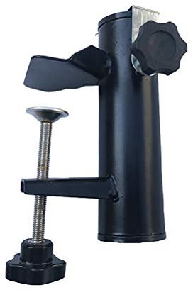 Stecto Sonnenschirmhalter Balkon, Sonnenschirm, Halterung Sonnenschirm, aus robustem Stahl, quadratische Pfosten, einfach zu installieren, 19-38 mm