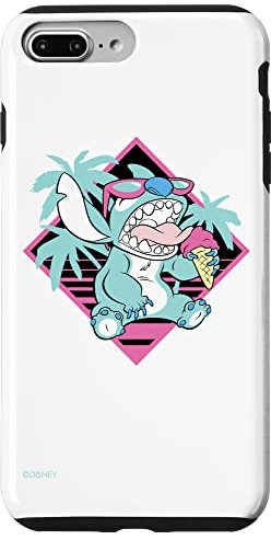 iPhone 7 Plus/8 Plus Disney Lilo and Stitch Ice Cream Retro 90s Beach Case