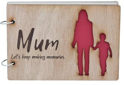 Mum & Son Scrapbook - Mum Let's Keep Making Memories, Perfekt für Muttertag, Geburtstag und Weihnachten (Way-bookmumb)