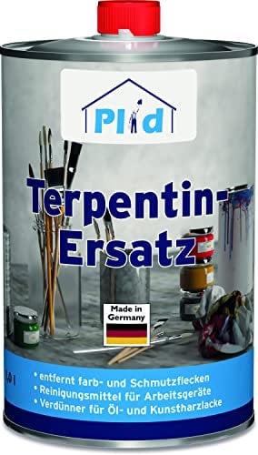 PLID® Terpentinersatz 1L [REINIGUNGS - UND VERDÜNNUNGSMITTEL] - hochwertiges Reinigungsmittel für Farb - und Schmutzfleck Entfernung - Verdünner für Öl - und Kunstharzlacke - Pinselreiniger