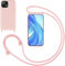 GoodcAcy Handykette Handyhülle für Xiaomi Mi 11 lite,Smartphone Necklace Hülle mit Band Schutzhülle mit Kette zum umhängen Halskette Flüssig Silikon Case für Xiaomi Mi 11 lite,Pick