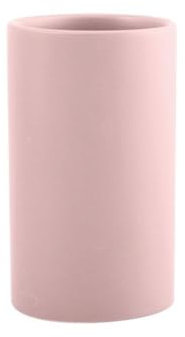 Spirella Zahnputzbecher Zahnbürstenhalter Keramik Tube 7x11,5 cm Rosa Matt, Pink