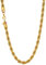 U7 Catenina Collana Girocollo Uomo, 6 mm Collana d'oro Uomo Donna Chain, 46 cm Lunga Collana Catena a Maglia Corda