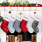 Beyond Your Thoughts 2024 Neu Weihnachtsstrumpf Nikolausstrumpf Personalisiert mit Namen, bestickte Großer Christmas Stockings Bling Bling Großer für Feiertags, Familienparty, Dekoration 1er Set