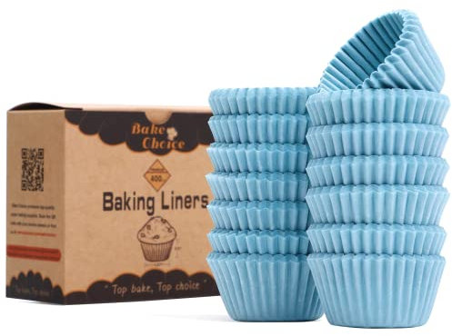 400 Stück Muffinförmchen Papier Mini,Bodendurchmesser 3,5 cm,lebensmittelecht & Antihaftbeschichtet & Fettdicht,für Party & Weihnachten & Geburtstag,Minigröße 3,5 cm