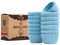 Mini Moldes Magdalenas Papel,400 Piezas,Pergamino Antiadherente de Grado Alimenticio,Moldes Papel Magdalenas Azul,Tamaño Mini