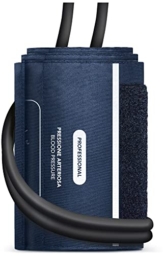 AIESI® Pulsera de repuesto de 2 tubos para esfigmomanómetro aneroide manual de tamaño ADULTO, Sin látex, Garantía 24 meses