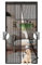 Phantasy Nero Zanzariera Magnetica per Porta, Rete Fine, Tenda Zanzariera Porta con Totalmente, si Chiude da Sola per Balcone, Installazione Facile, 120x240 CM