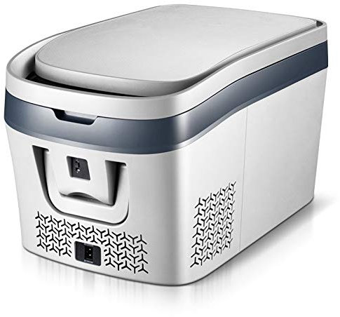 DieffematicBX Nevera Pequeña 38L refrigerador del coche Compresor DC 12V 24V del coche Refrigerador Congelador de refrigeración for coches Inicio de picnic Refrigeración Congelador -19~10 grados