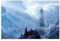 Bilderwelten Fototapete Gaming Fantasy Schloss im Schnee 290 x 432 cm Vlies-Tapete XXL Smart Wandtapete Wanddekoration Wohnzimmer Schlafzimmer