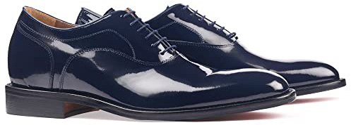 Scarpe con Rialzo da Uomo Che Aumentano l’Altezza Fino a 7 cm. Fabbricate in Pelle. Scarpe di Vernice. Modello Charol
