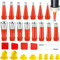 Ewwtrey 29 Pièces Kit de Buses de Calfeutrage, Embouts de Calfeutrage de Acier Inoxydable, Universel Embouts de Rechange Buse Applicateur, Kit de Buse de Scellement pour Outil de Finition de Mastic