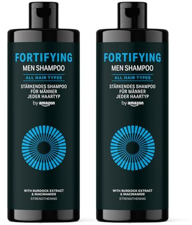 by Amazon Stärkendes Herrenshampoo, 2 x 400 ml