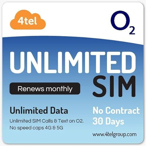 Unlimited Data, Mobile Broadband 4G/5G - Powered by O2