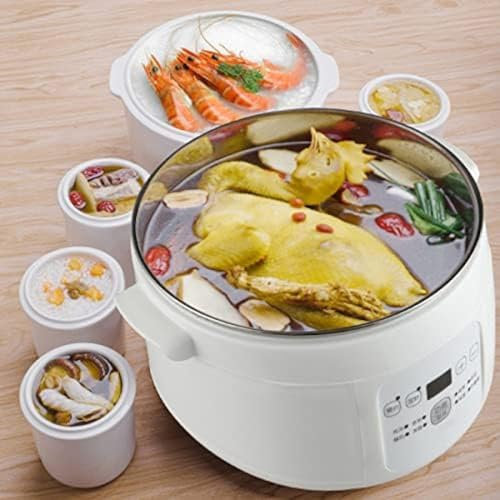 Marmite électrique 3,5 L avec revêtement en céramique, mijoteuse, marmite Multifonction Domestique, ustensiles de Cuisine Professionnels avec Fonction de Rendez-Vous Intelligent 24 h