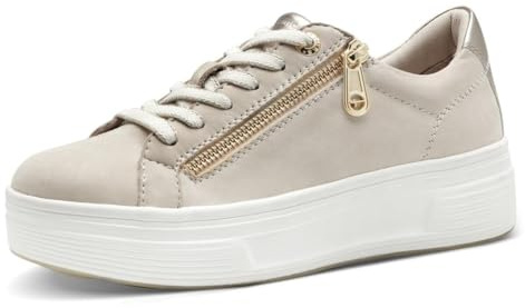 Tamaris Wide FIT Sneaker Materialmix Leder/Textil H-Weite