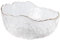 BURLOE Clear,1050ml, Glasschüssel Mit Goldenem Rand, Dessertschalen Salatschüssel 300ML/750ML/1050ML Glasschale Rund Für Salat Dessert Obst Snacks Stapelbare Deko Rund