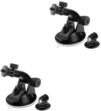 Gatuida 4pezzi Supporto Ventosa Per Action Camera Adattatore Per Treppiede Montaggio Facile Su Superfici Lisce Per Auto Barche e Altro
