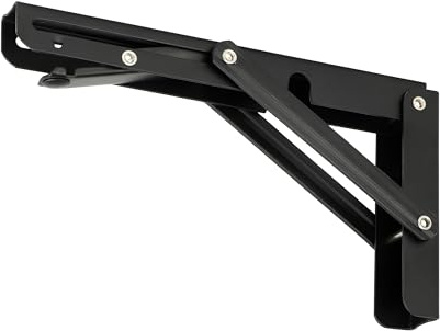 TMY 2 Stück Klappkonsole Schwerlast Regalträger Regalwinkel Metall 450 mm | Klappwinkel mit Arretierung, Wandwinkel Korrosionsbeständig, Regalhalterung Einfache Montage, Klappträger Tragkraft 150kg