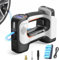 Litheli Cordless Tyre Inflator Air Compressor, 20V Portable Battery Auto Pump 150 PSI with LED Light, Digital Air Pump for Car Tyre Motorcycle Bicycle Ball, Incl. 2.0Ah Battery