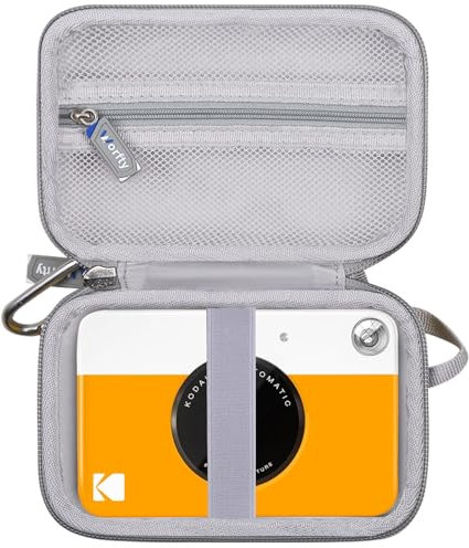 Hard Case for KODAK Printomatic/Smile/Mini 2 HD/Smile Portable Instant Photo Printer Camera, Carrying Strorage Holder Case for KODAK Printomatic Digital Instant Print Camera(Case Only) (Yellow)