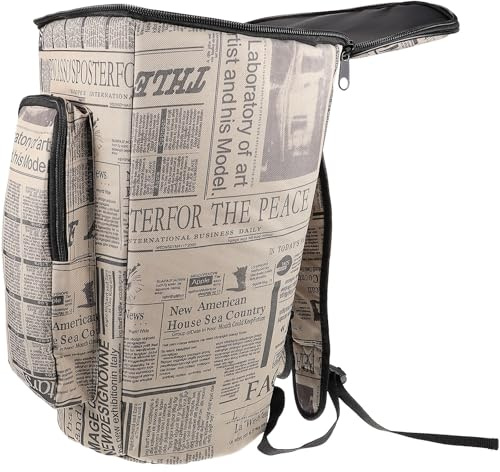 TOYANDONA Schießtasche für Afrikanische Trommeln Tragbare Musikinstrumententasche aus Canvas und Schwamm Große Kapazität Bequeme Schultergurte