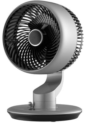 Felenny Air Circulator Desk Fan Quiet Fans Cooling with Suction Cup Rechargeable Desk Fan for Bedrooms Office Home, 120° Oscillating, 90° Adjustable Tilt, 4 Speeds, 9H Timer