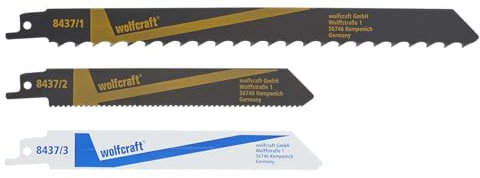 wolfcraft 3 Säbelsägeblt f.Holz,Baumschnitt,Metall