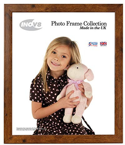 INOV8 Framing British Made Photo Frame Value Wood Grain 12x10
