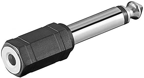 Pollin-Choice Klinken-Adapter 6,3mm auf 3,5mm Mono schwarz