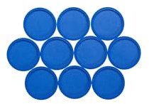 MAUL Magnete (10 Stück) Ø 29mm | Magnet aus bruchsicherem Kunststoff | Starke Magnete für Whiteboard und Magnettafel | Industriemagnete vielfältig anwendbar in Büro, Lager und Werkstatt | Blau