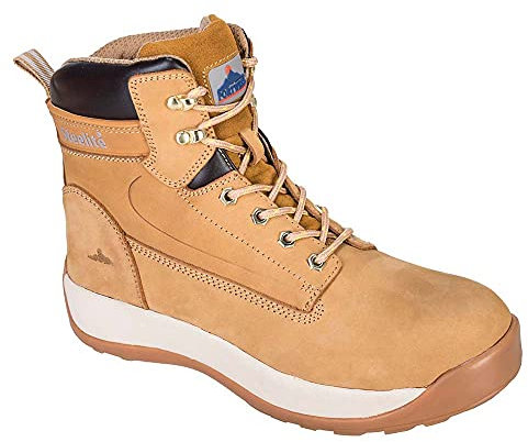 Portwest FW32 Scarponcino S3 HRO Nubuck Stivali Antinfortunistici, Unisex - Adulto, SRC, Giallo (Miele Hor), 47 EU (12 UK)
