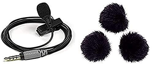Rode SmartLavPlus Microphone lavalier pour Smartphone & Minifur-Lav Bonnette pour Microphone Lavalier Noir
