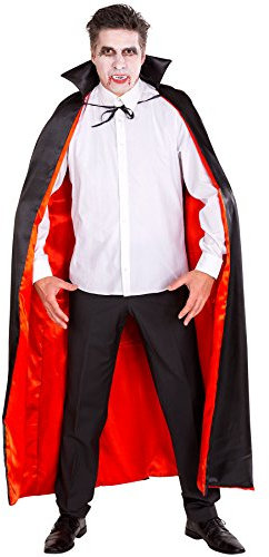 dressforfun Vampir Umhang aus edlem Glanz-Satin Fasching Fastnacht Karneval Halloween Kostüm (Einheitsgröße)