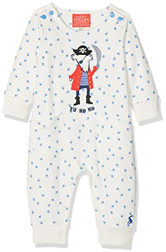 Joules Baby-Jungen Fife Strampler, Off-White (Cream Sea Dog), 68