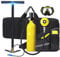 AUNLPB Scuba Tank Sauerstoffflasche Tauchen Scuba Diving Mini Tauchflasche Tragbare Tauchausrüstung Set Taucher Ausrüstung Mit Pumpe Atemfreiheit unter Wasser für 15 bis 20 Minuten,Gelb,1L