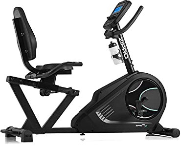 Zipro Cyclette Glow WM, Fitness Bike Ergometrico, Trainer Magnetico per Bicicletta, Ergometro fino a 150 kg, Bici da Interno, Cyclette per Allenamenti Domestici, Batteria Operata