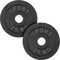 AtHaus® Hantelscheiben 2x 2,5kg Set Gusseisen Hantel Gewichte 30/31 mm Ø - Guss Scheiben Gusscheiben Hantelscheibe