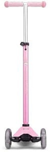 Affenzahn Micro Roller Maxi sicherer Kinderscooter ab 2 und 5 Jahren mit LED Rädern, bis 50kg belastbar, höhenverstellbar Einhorn - Pink