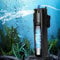 Sun JUP-01 U-V Filter for Aquarium Tank, Internal Green Water Killer, 4-in-1 Submersible Machine Filter Pump Fit 40-80 Gallon Fish Tank, Submersible Aquarium Pump 9W 211GPH, 2X Replace Filter Sponge
