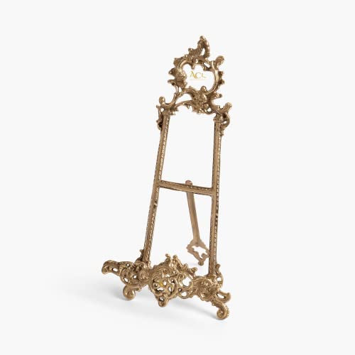 Assorted Collections Brass Easel Display Stands for Art Deco, Paintings, Pictures, Decorative Plates, Wedding Signs, Menu Stand, Home Decor Pictures Stand 12