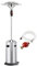 FAVEX - Parasol Chauffant gaz Cosy Elegance INOX - Exterieur - 3 à 8 KW - 12m² - Prêt à l'emploi Livré avec Tuyau et détendeur - 76 x 76 x 218